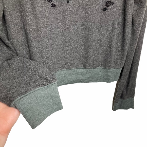 NWOT Wildfox Sparkly Beach Sequin Leopard Pullover - Picture 6 of 7